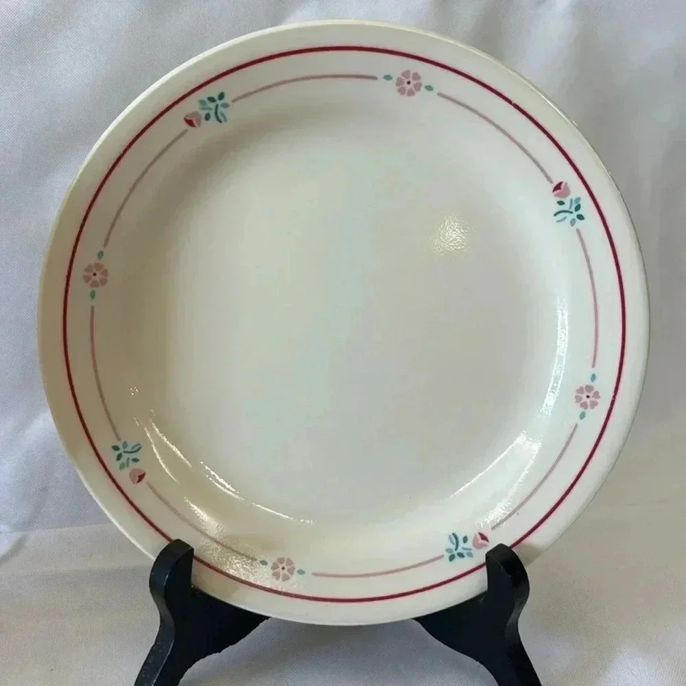 Corelle Cranberry Blossoms Dinnerware Complete Dinner Set for 4